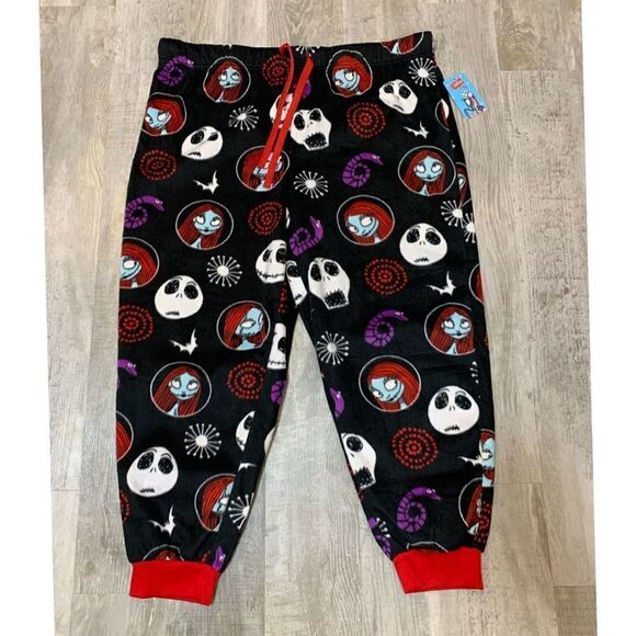 NWT  Disney Jack Skellington Women's and Women's Plus Cuffed Pajama 2x B… - Picture 7 of 12